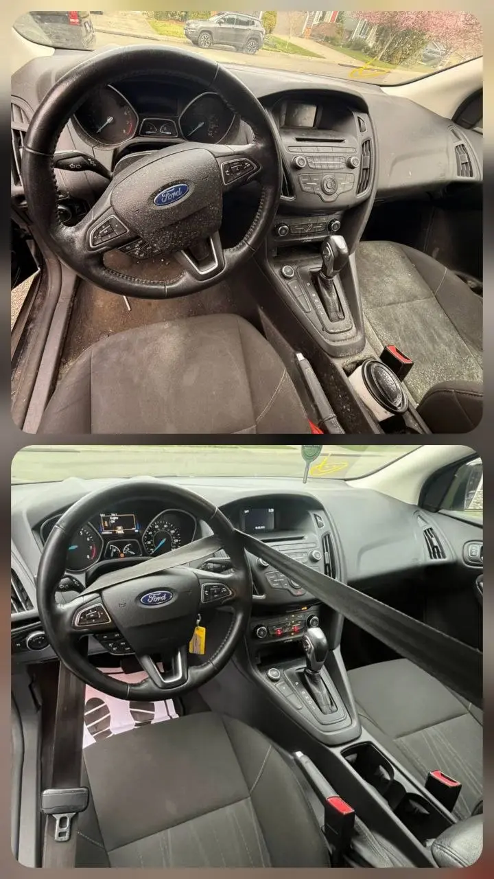 Interior detailing before and after — ATW Detailing, Bonney Lake, WA